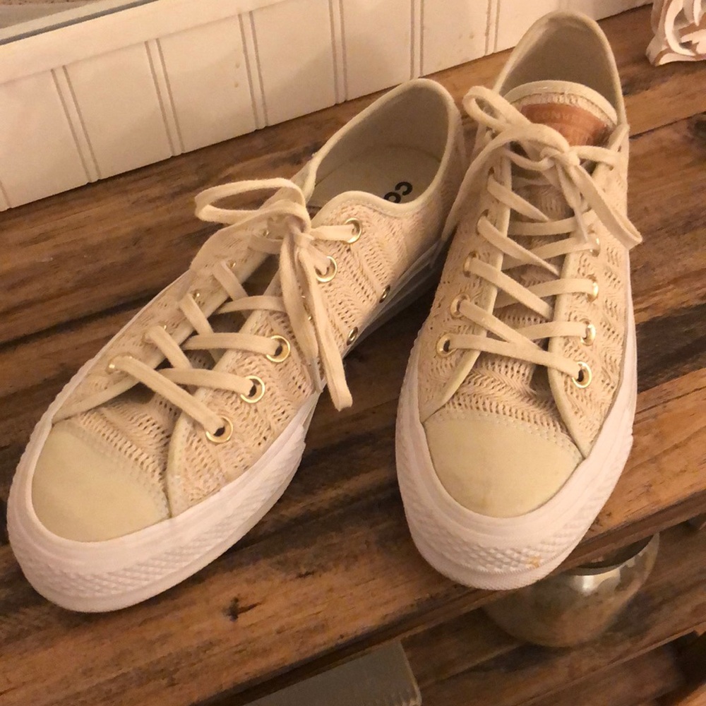 Chuck Taylor herringbone platform sneaker